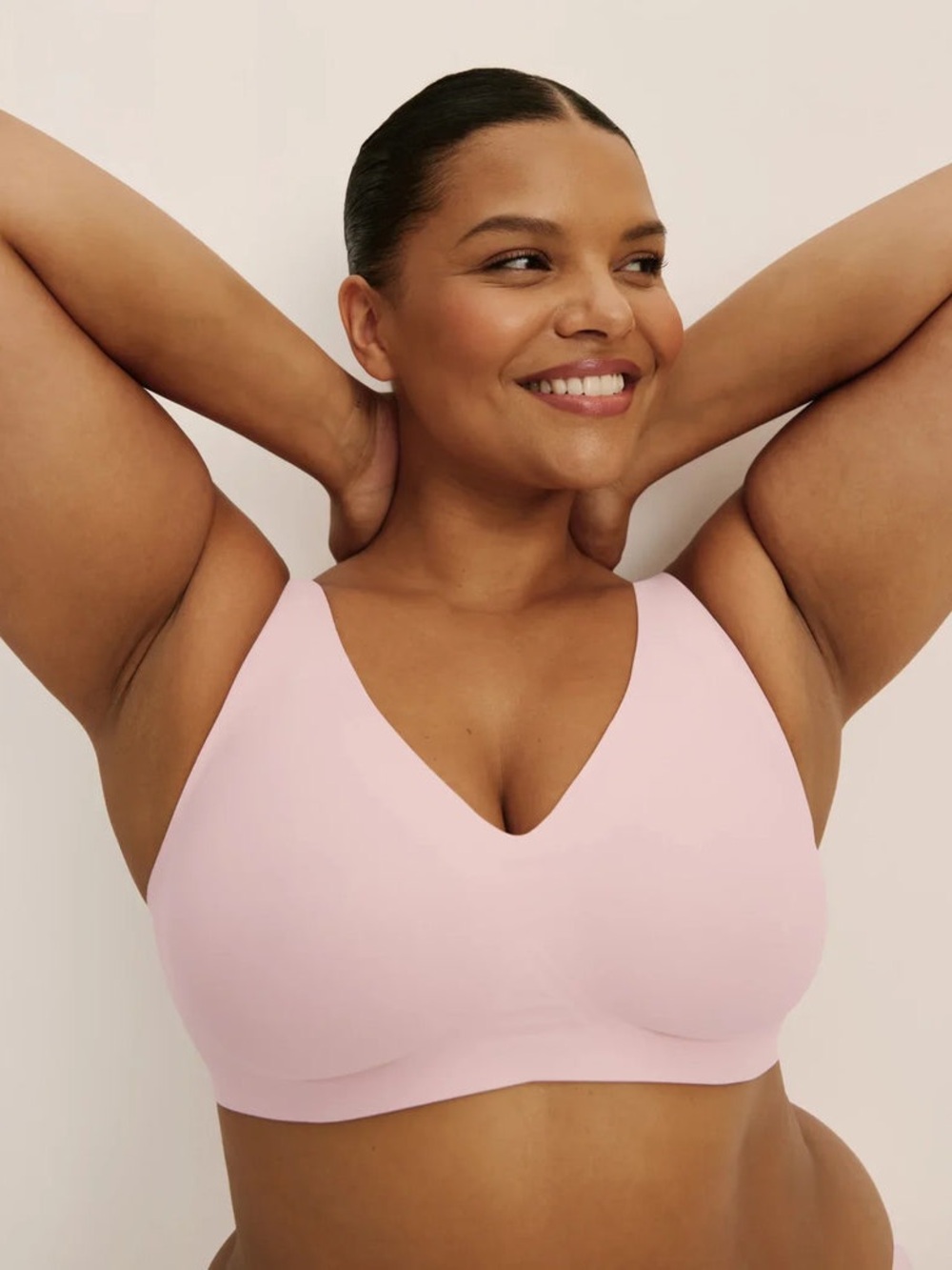 Knix Revolution Seamless Bra Rose Water Pink T-Shirt Bra Size XXXXL++